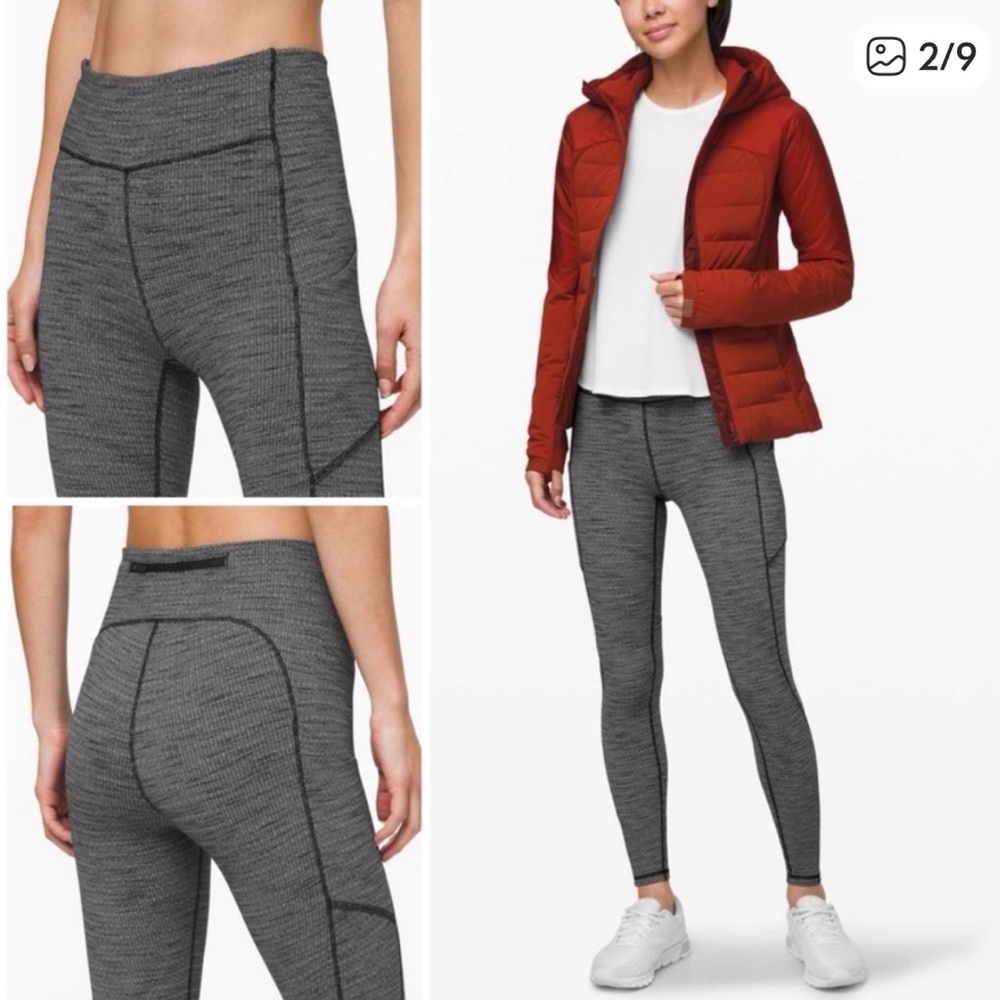 lululemon athletica Full-On Luxtreme Tights in Heathered Charcoal